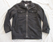 Old Navy Black Wool Blend Boy's Pea Coat, Size XL 14-16 Full Zip, Lined, VGC