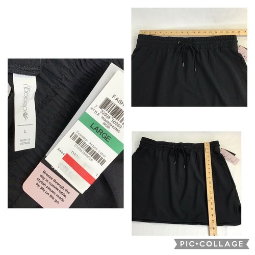 Nueva falda con cordón Ideology negra bolsillos para mujer XS - Imagen 9 de 10