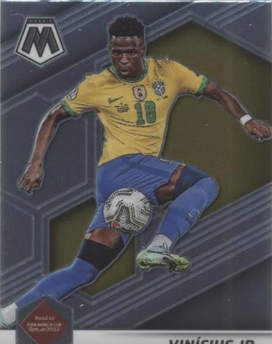 Vinicius Jr. 2021-22 Panini Mosaic FIFA Choice Red & Gold Prizm