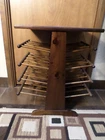 Beautiful Mid-Century Wooden Spindled Magazine Rack/End Table