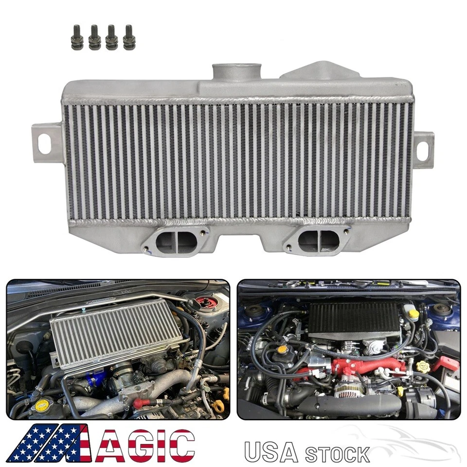 Intercooler mejorado de montaje superior para Subaru Impreza WRX/STI GD turbo cargador 02-07 Foto 4 de 4