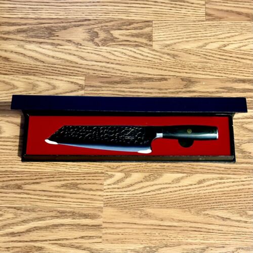 Kiritsuke Knife 7.5’ Hammered Design, Custom Handle Chef Knife By imarku - New - Picture 1 of 4