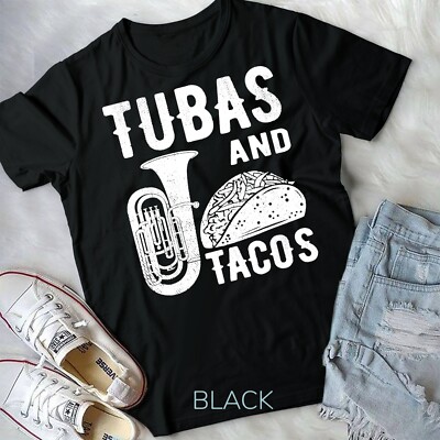 Tuba Player Marching Band Brass Instrument Taco Shells T-Shirt Unisex T-shirt