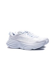 Hoka One One Bondi 8 1127952-WWH Sneakers Women's White Low Top Running Shoes