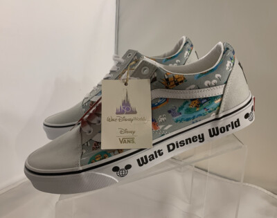 VANS x Walt Disney Parks World 50th Anniversary Old Skool Shoes Men’s Size 11 VANS x Walt Disney Parks World 50th Anniversary Park Map Old  main image 4