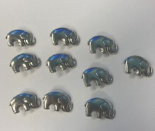 10 pcs Antiqued Silver Elephant Charm Bracelet Filler Jewelry Findings