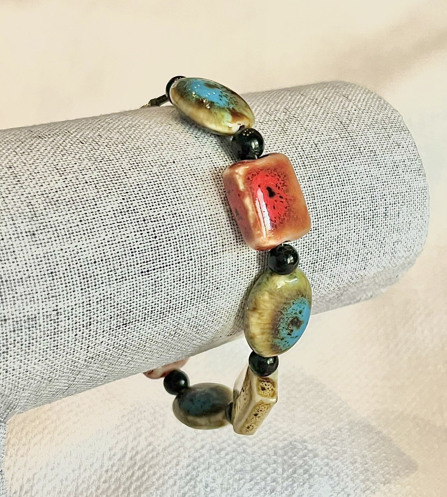 Unique Handmade Multicolor Smooth Ceramic Glazed … - image 2