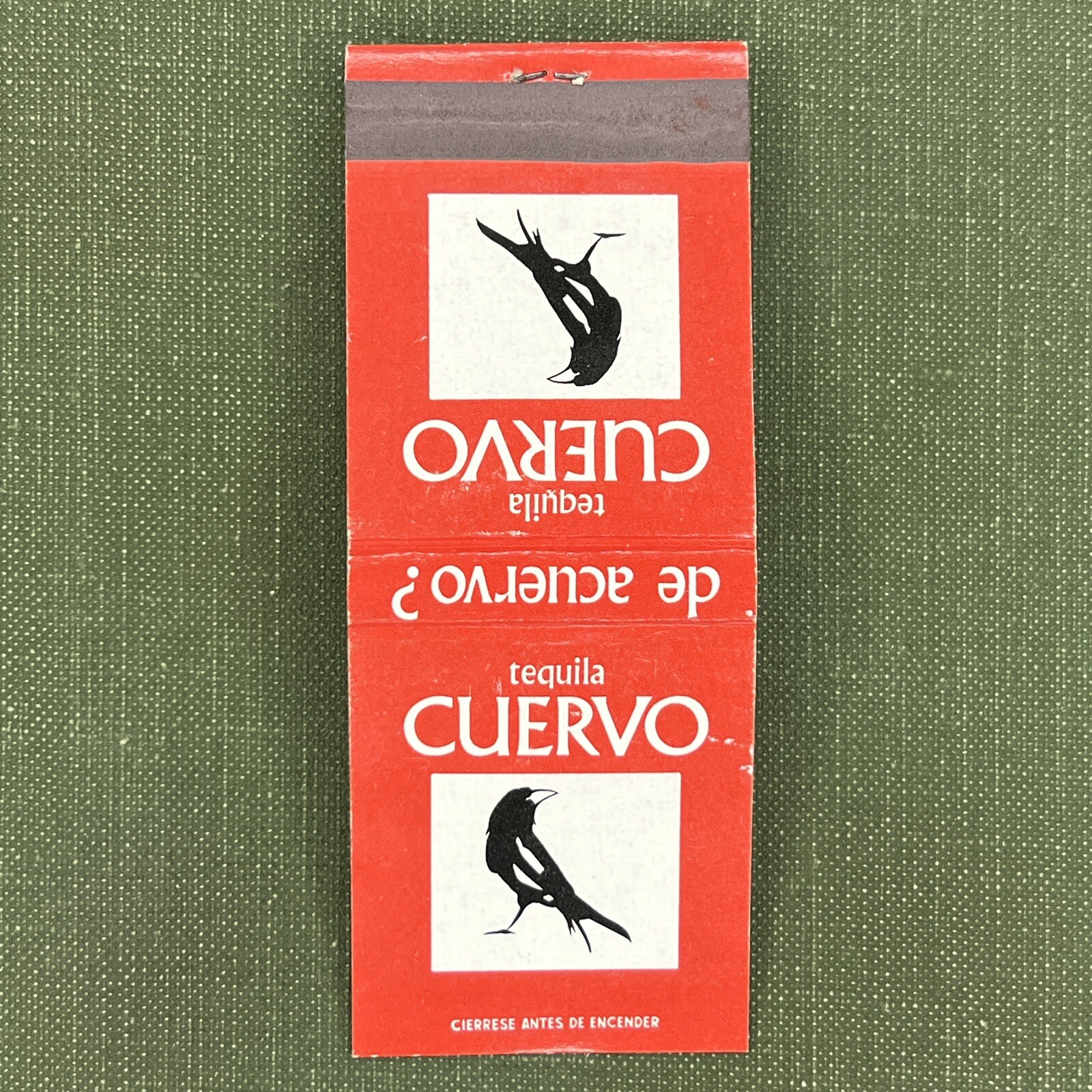 Vintage Matchbook Jose Cuervo Mexican Tequila Matches Unstruck