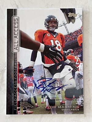 2015 Topps Field Access All Access Auto PEYTON MANNING #AAA-PM Auto HOF COLTS SP