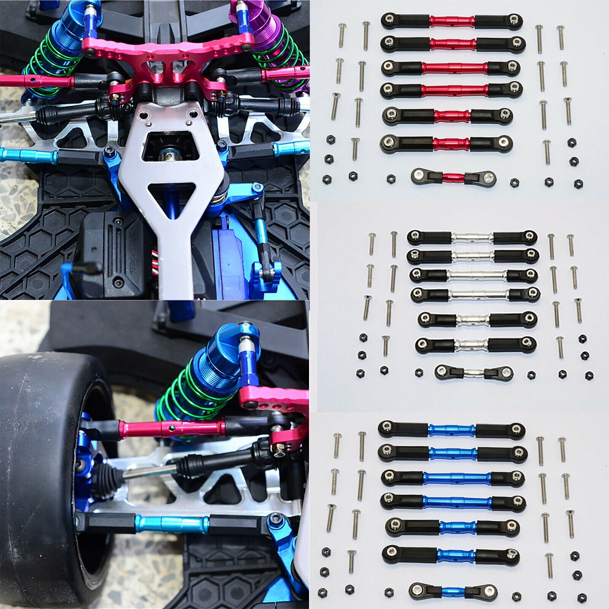 For TRAXXAS XO-1 XO160 1/7 RC Car Truck Upgrade Aluminum Alloy Tie