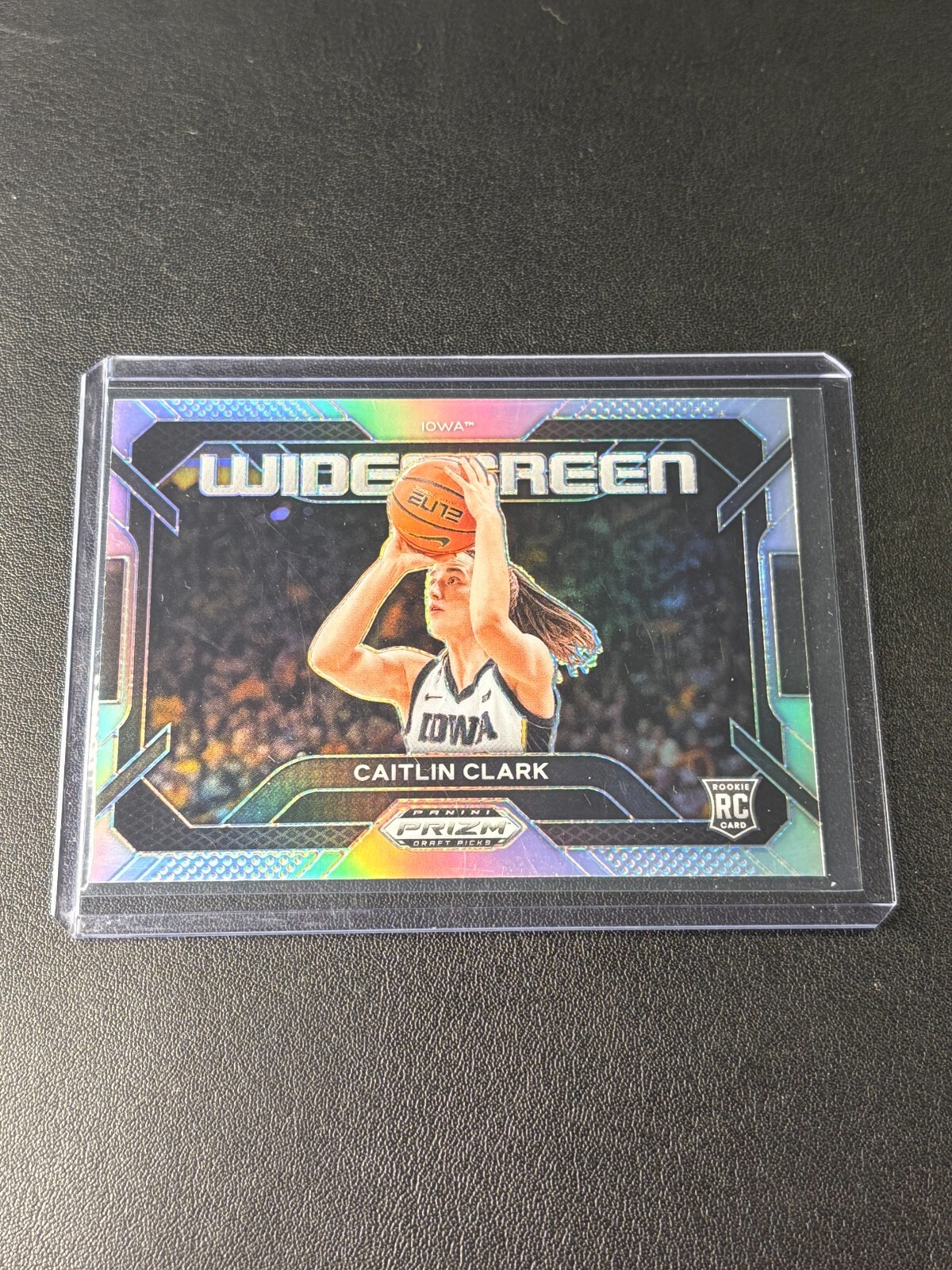 2024 Prizm Draft Caitlin Clark Widescreen Silver Holo Refractor Rookie Card