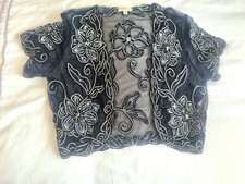 Phase Eight Bolero Size 10 Sequin embellished Short Sleeved.  