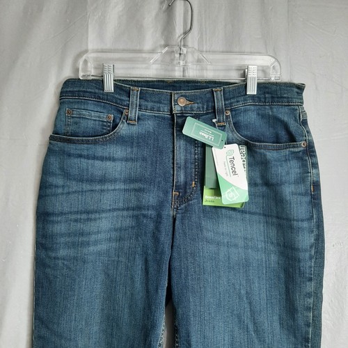 LL Bean Jeans Flannel Lined NEW Mens 33X29 Bean Flex Straight Relaxed - 0323 - Picture 2 of 8