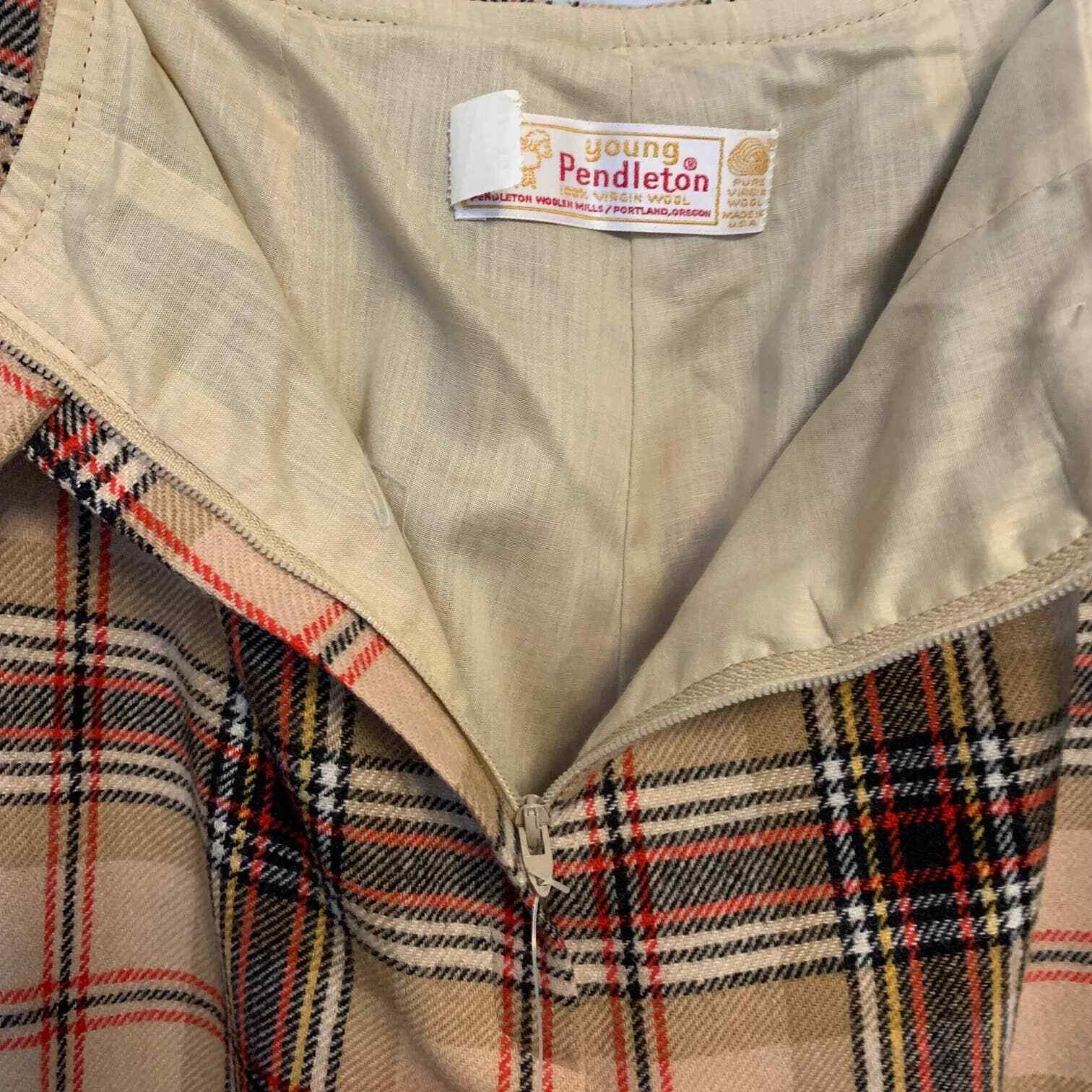 Young PENDLETON Vintage 100% Virgin Wool Slacks S… - image 7