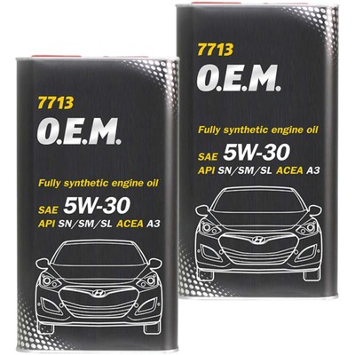 2x ANNOL 4 Liter 7713 O.E.M. 5W-30 Motoröl API SN ACEA A3 ILSAC GF-5/GF-4/GF-3