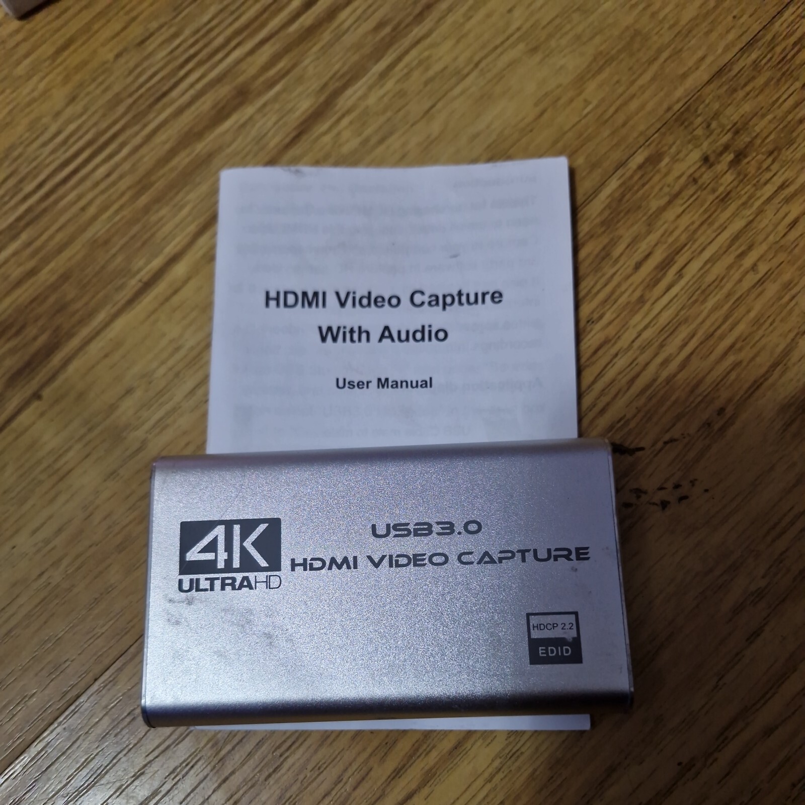 USB3.0 4K 60Hz Free Drive For Card High Definition Video With LoopM
