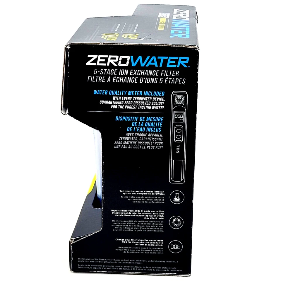 Zero Water Pitcher Filtration 7 Cup Filtered Pour-Through NIB - Image 2 of 4