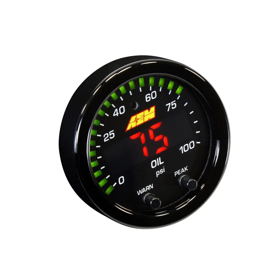 AEM X 系列油/燃油压力 LED 显示规 0 ~ 100psi / 0 ~ 7 巴 30-0301 — 第 4/4 张图片