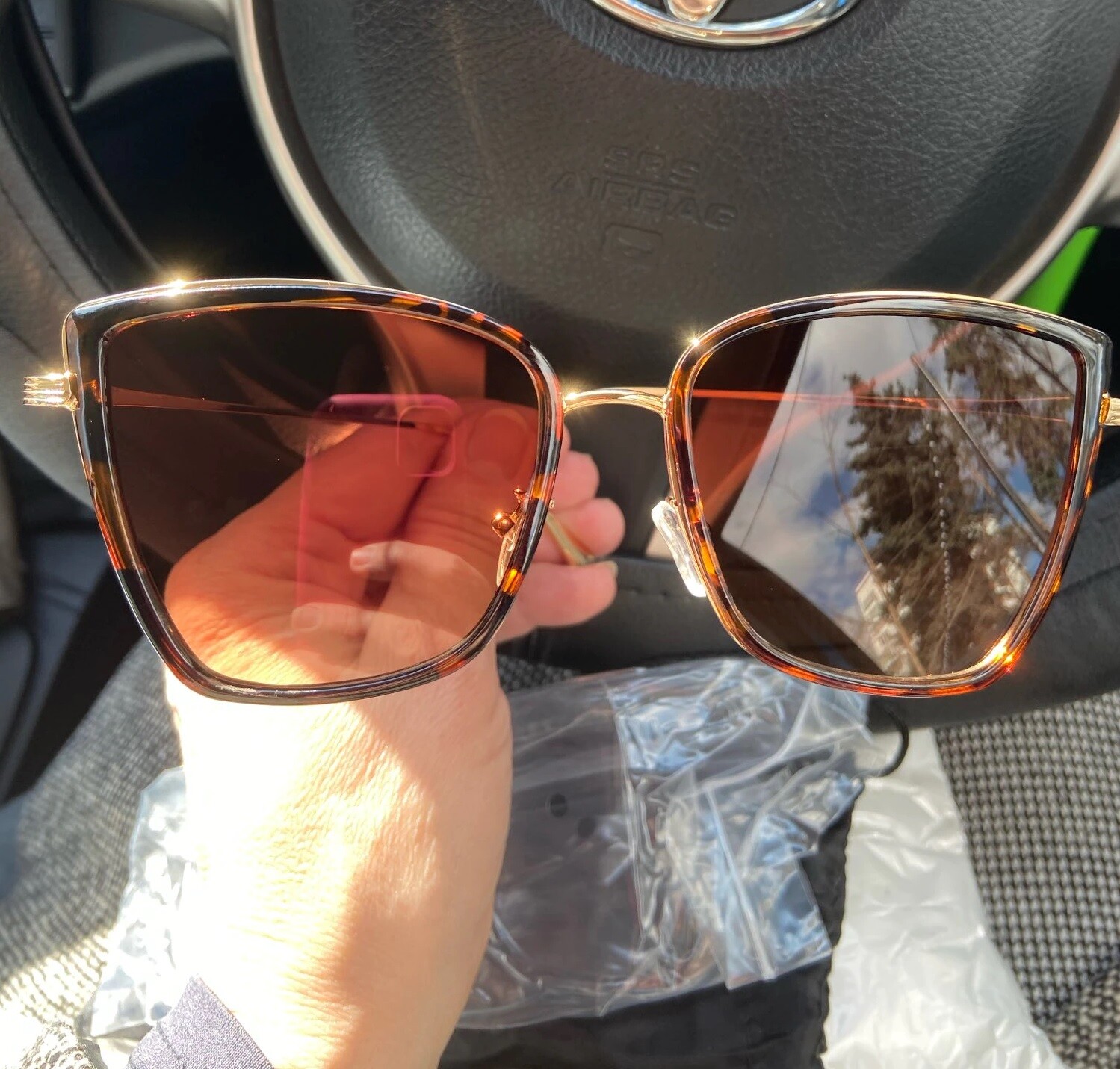 Vintage Cat Eye Sunglasses Metal Frame Retro Men Women Retro UV400 Sun Glasses-image