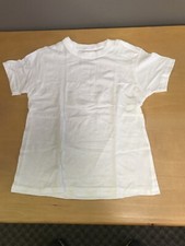 Lot Of 5 Hanes Crew Comfortsoft White Cotton Boys T-Shirt SS Youth Loose Small