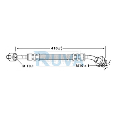 Fits Nissan Terrano Ford Maverick Ruva Front Right Brake Hose 1962371