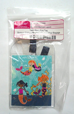 New THIRTYONE Thirty One 31 Gifts Take Along Bag Luggage Tag Mermaid Lagoon