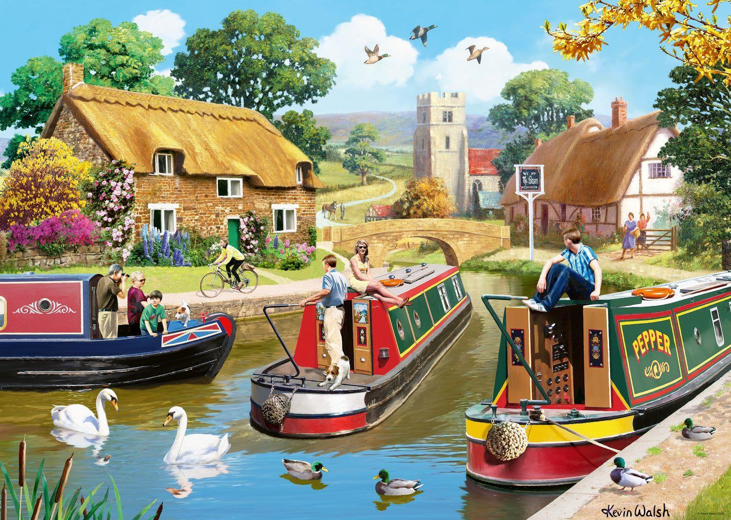 Ravensburger A Busy Day on the Canal Jigsaw Puzzle (1000 Pieces)