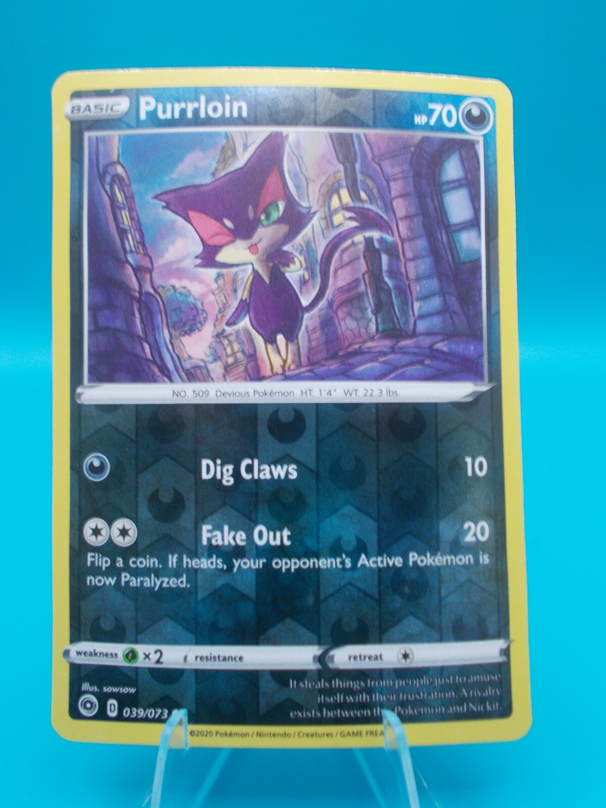 Purrloin 39/73 Champions Path Reverse Pokémon TCG Holo Near Mint/Mint