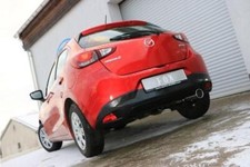 Fox Sportauspuff 1x100 eingerollt Absorber für Mazda 2 Skyactiv-G 75 DL/DJ ab 14
