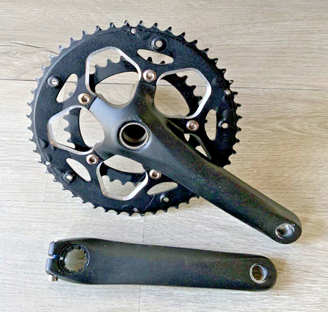 PROWHEEL CRANKSET  7 OR 8 SPEED DOUBLE 50-34 TOOTH 175 MM ARMS