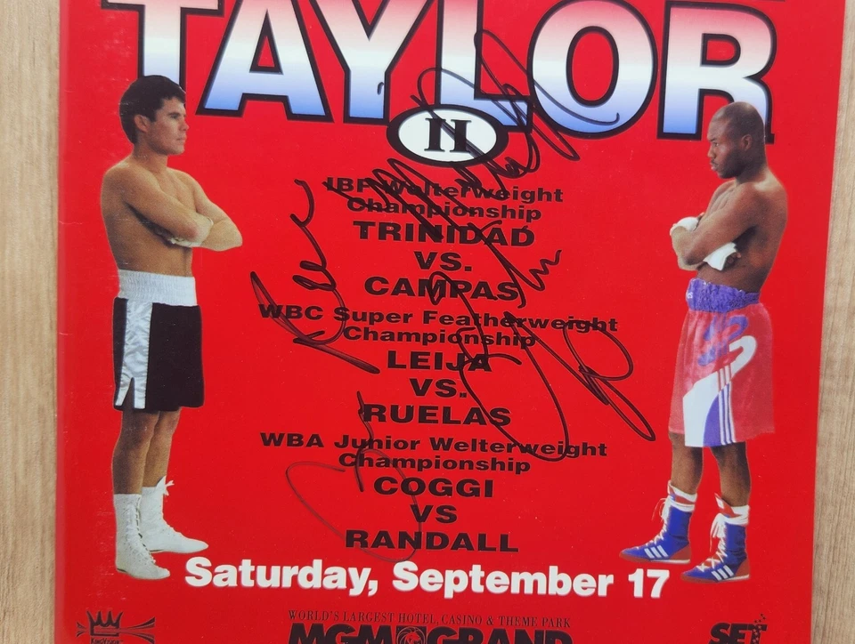 未完成商业拳击节目亲笔签名签名 Gabe Ruelas Michael Nunn — 第 2/4 张图片