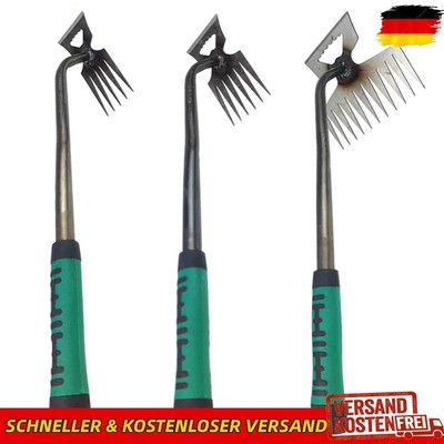 5/6/11 Tines Weed Remover Tool Grass Root Removal Tool for Backyard Courtyard