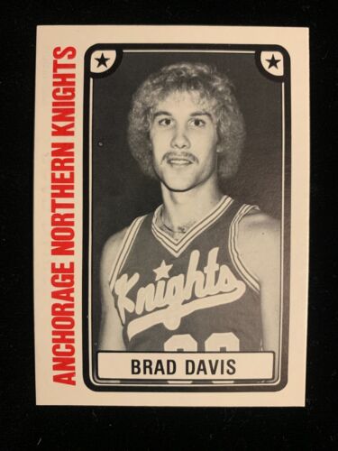 1980-81 TCMA CBA #36 BRAD DAVIS Anchorage Northern Knights, Mavericks Nrmt +