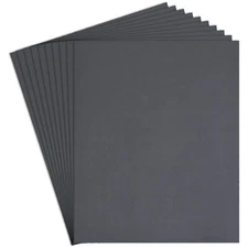 25Pcs 1500 Grit Sand Paper 9 x 11 In Wet Dry Sandpaper Sheets, Silicon Carbide