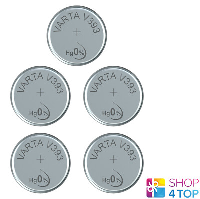 5 VARTA 393 SR754W BATTERY SILVER 1.55V COIN BUTTON CELL WATCH EXP 2026 NEW