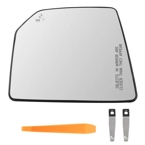 Mirror Glass Heated Blind Spot Passenger Side For Ford F150 2015-21 FL3Z17K707D