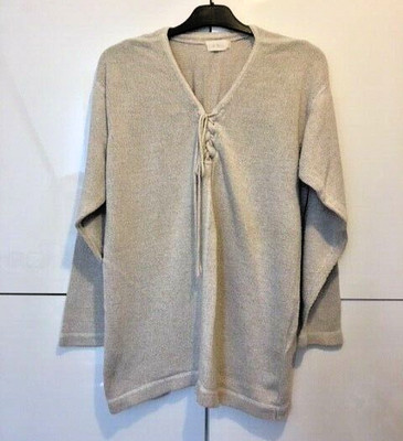 Stone Valley Damen Frauen Cremeweiß Strick Pullover Oberteil Pulli Locker Medium M