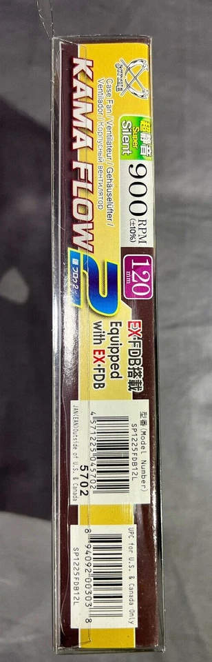 SCYTHE KAMA FLOW 2 120MM X 25MM FAN - 900 RPM W/ EXTRA FLUID DYNAMIC BEARING - Image 3 of 4