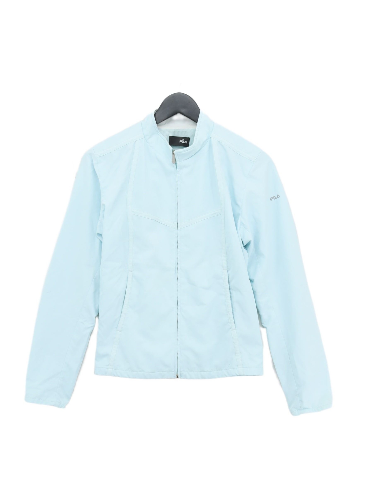 Giacca a vento Fila donna UK 12 blu 100% poliestere