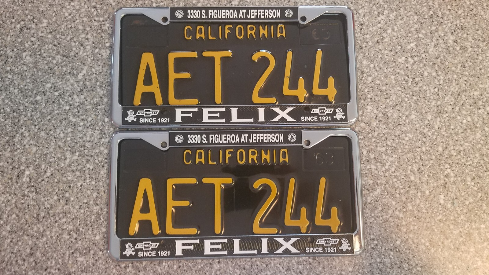 1963 California License Plates, DMV Clear Guaranteed, YOM eBay