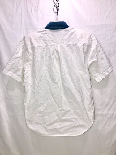 Vintage Jane Ashley Button Up Short Sleeve Embroidered Floral Shirt Sz M Hearts - Picture 2 of 8