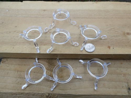 10 Clear Perspex Egg Stands For Eggs,Large Marbles,Crystal Ball, Gemstones - Foto 14 di 14