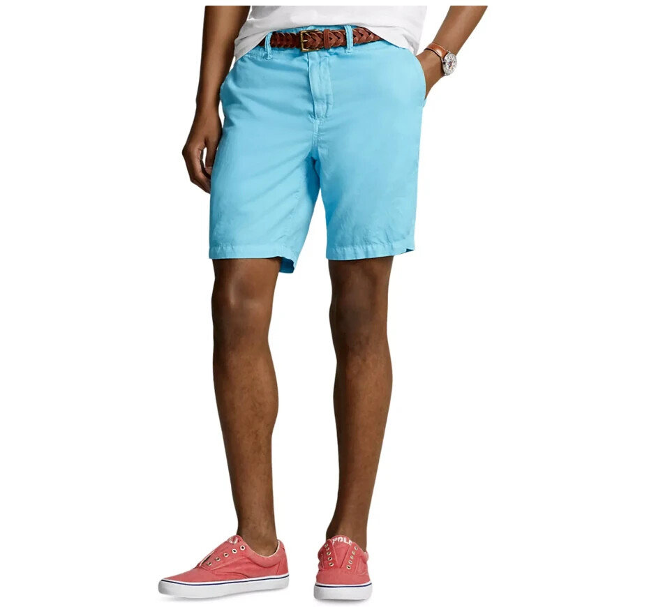 Шорты классического кроя Polo Ralph Lauren 8 дюймов синие Размер 33 13490₽