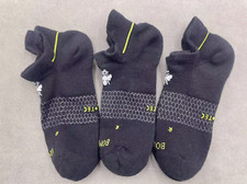 3 Pair Women's Bombas Solid Ankle Sock Size M black