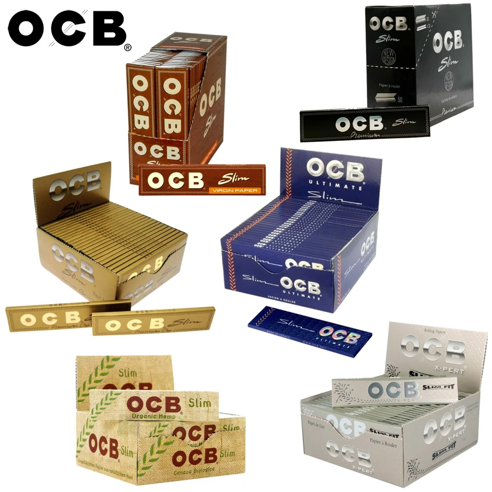 OCB King Size Slim Ultimate X-PERT Organic Hemp Premium Gold Oro Virgin Premium