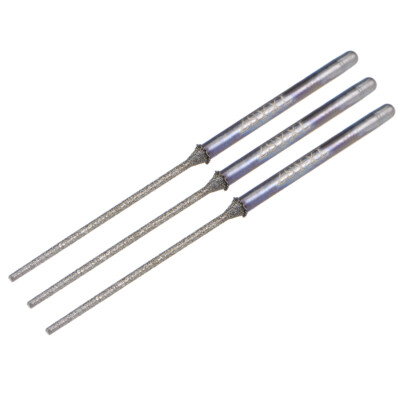 Mini Diamond Tip for Rotary Tool Stem 2.35mm Cylindrical 1.2mm 3pcs