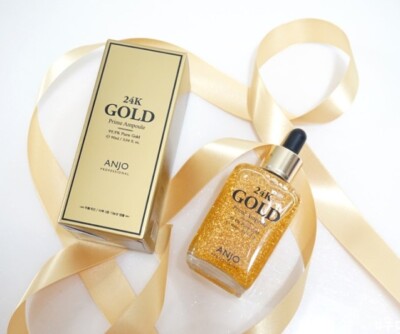 Anjo Professional 24K Gold Prime Ampoule, 99.9% pure gold, Korean Cosmetics