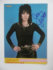 Joan Jett "Runaways" autograph signed 10x14 cm popcorn star card
