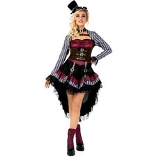 Abito Medievale Gotico In Pizzo Per Donna – Steampunk Vittoriano, Maniche Lunghe, Elegante Per Carnevale, Halloween, Cerimonie E Matrimoni, Taglie Forti