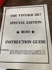 Yamaha DX7 the vintage special ROM instruction guide
